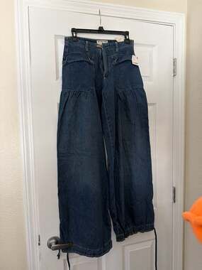 We The Free Lotus Mid-Rise Balloon Jeans in Juno Wash